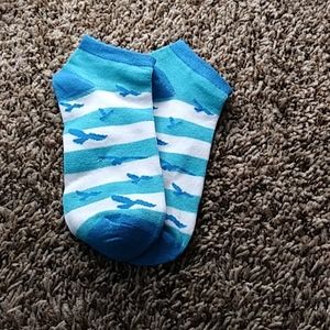 Cute Blue and White Socks